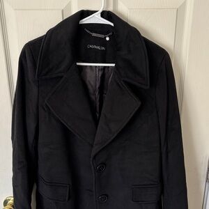 Brand New - Calvin Klein Long Wool Blend Trench Coat (Size Women’s 8)
